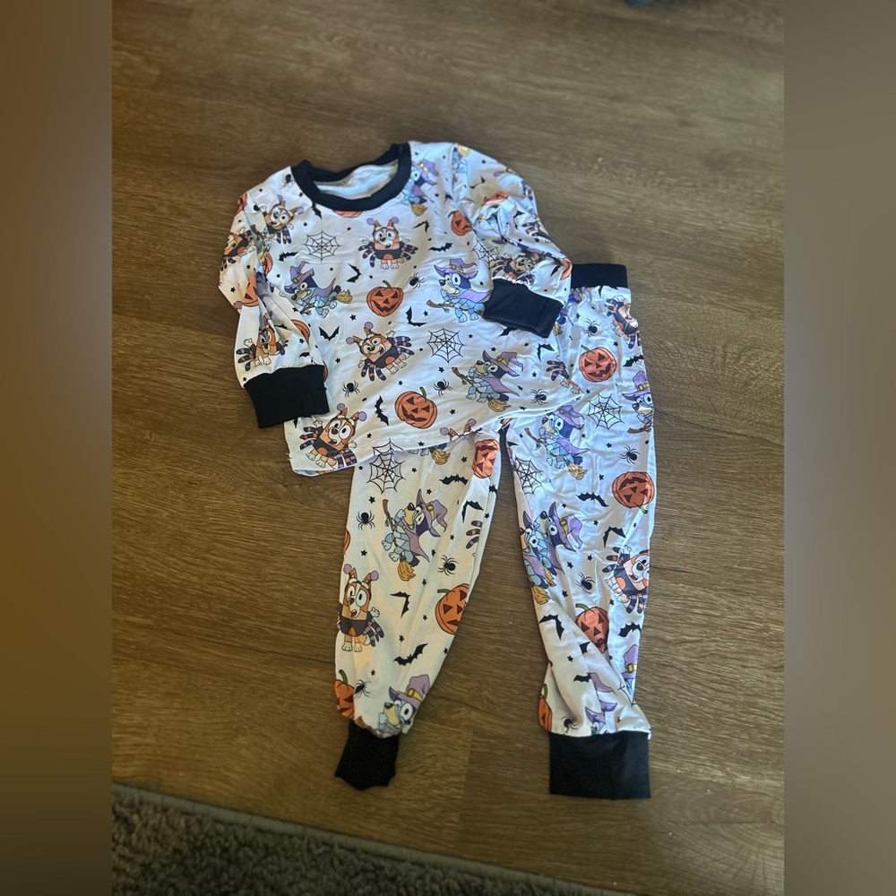 Halloween Blue Dog Bamboo Sets